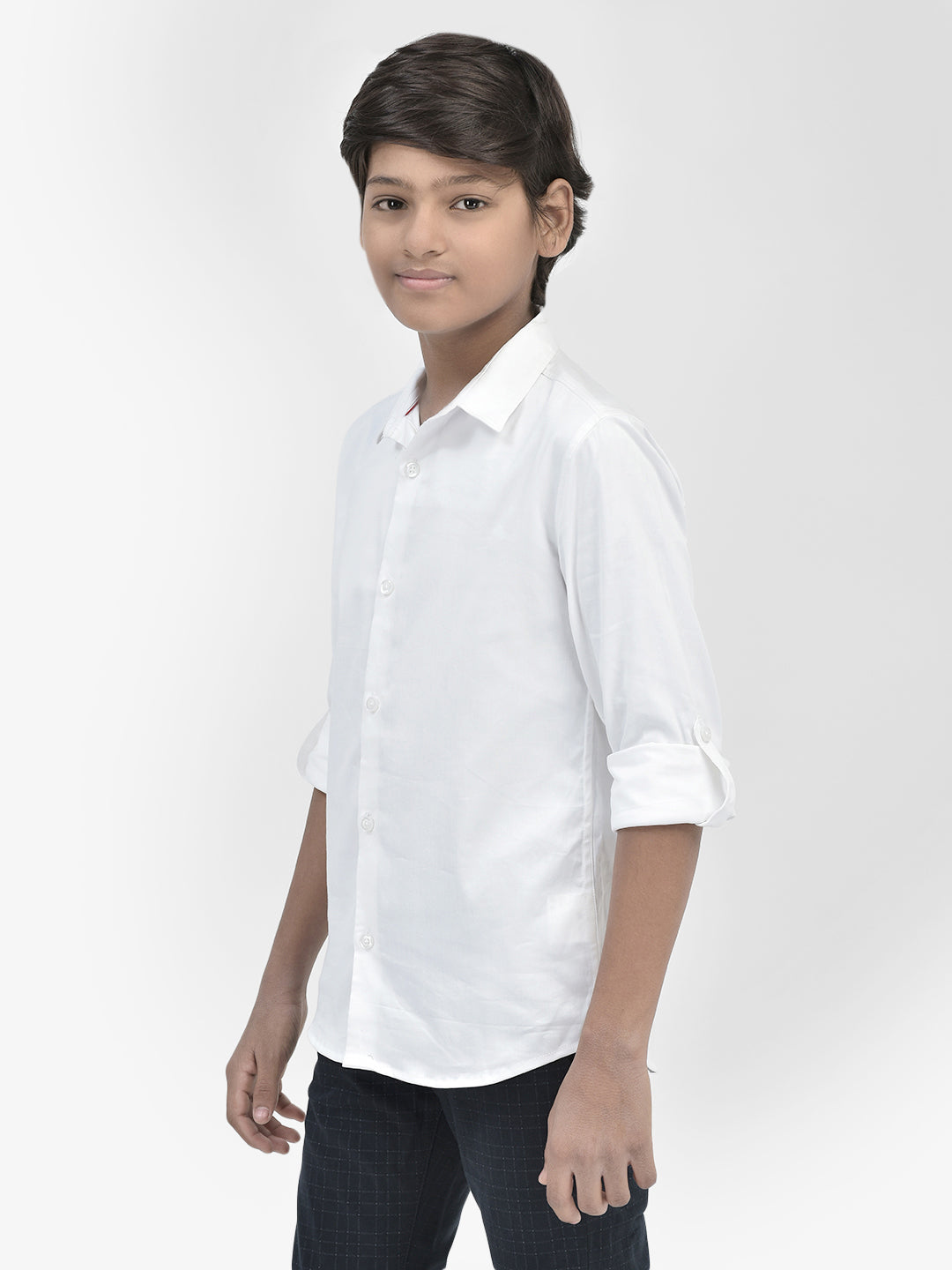 White Shirt-Boys Shirts-Crimsoune Club