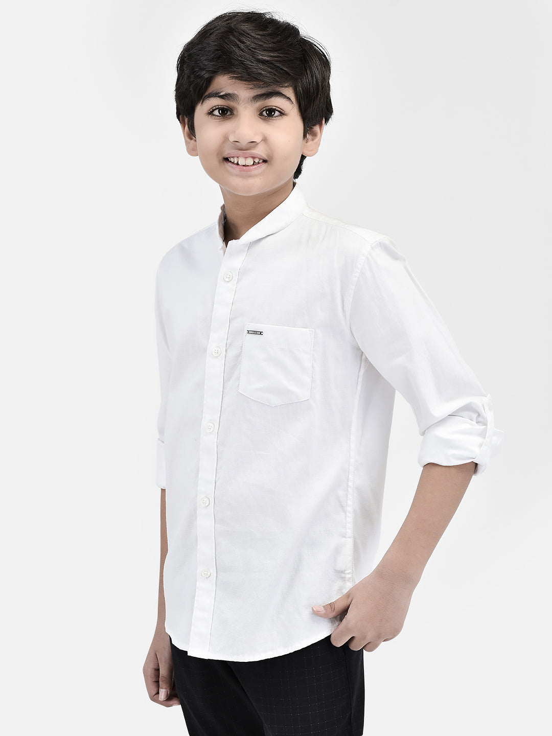 White Shirt-Boys Shirts-Crimsoune Club