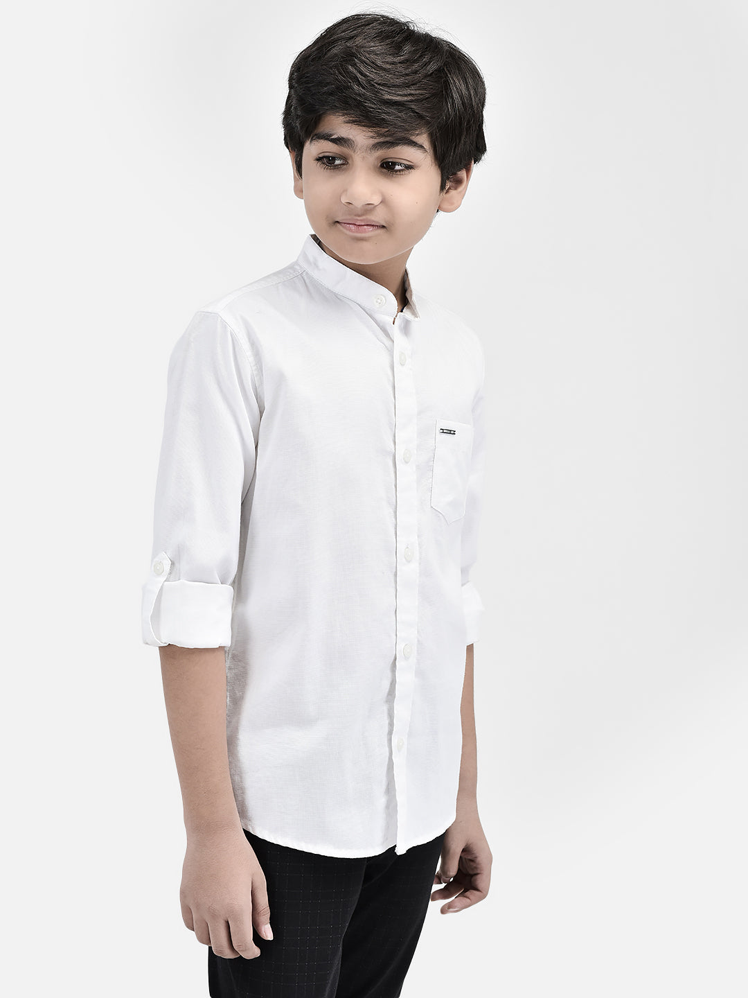 White Shirt-Boys Shirts-Crimsoune Club