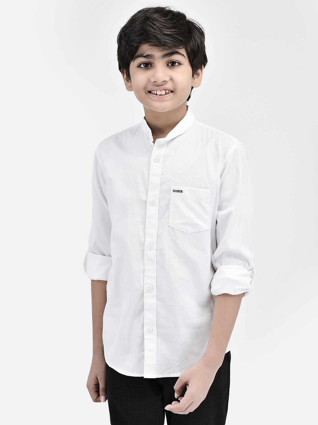 White Shirt-Boys Shirts-Crimsoune Club