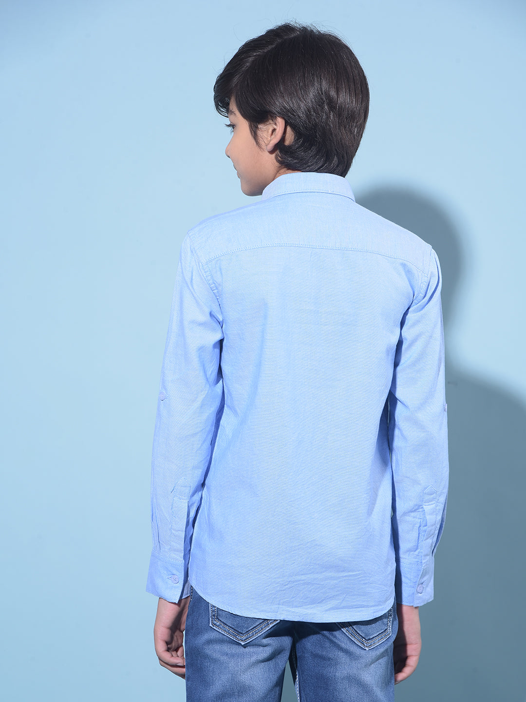 Blue Shirt-Boys Shirts-Crimsoune Club