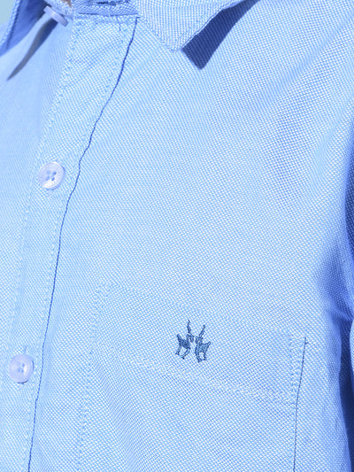 Blue Shirt-Boys Shirts-Crimsoune Club