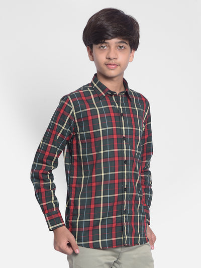 Multicolor Checked Shirt-Boy Shirts-Crimsoune Club