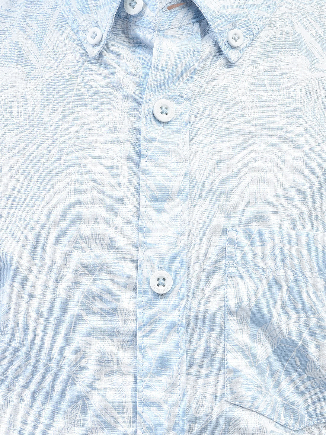 Blue Printed Shirt-Boys Shirts-Crimsoune Club