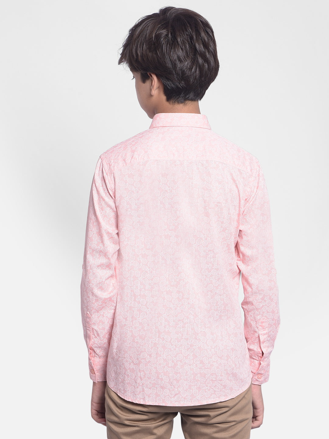 Pink Printed Shirt-Boys Shirts-Crimsoune Club