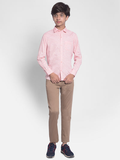 Pink Printed Shirt-Boys Shirts-Crimsoune Club