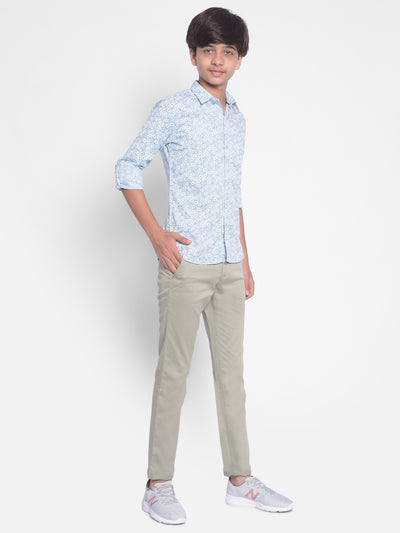 Blue Printed Shirt-Boys Shirts-Crimsoune Club
