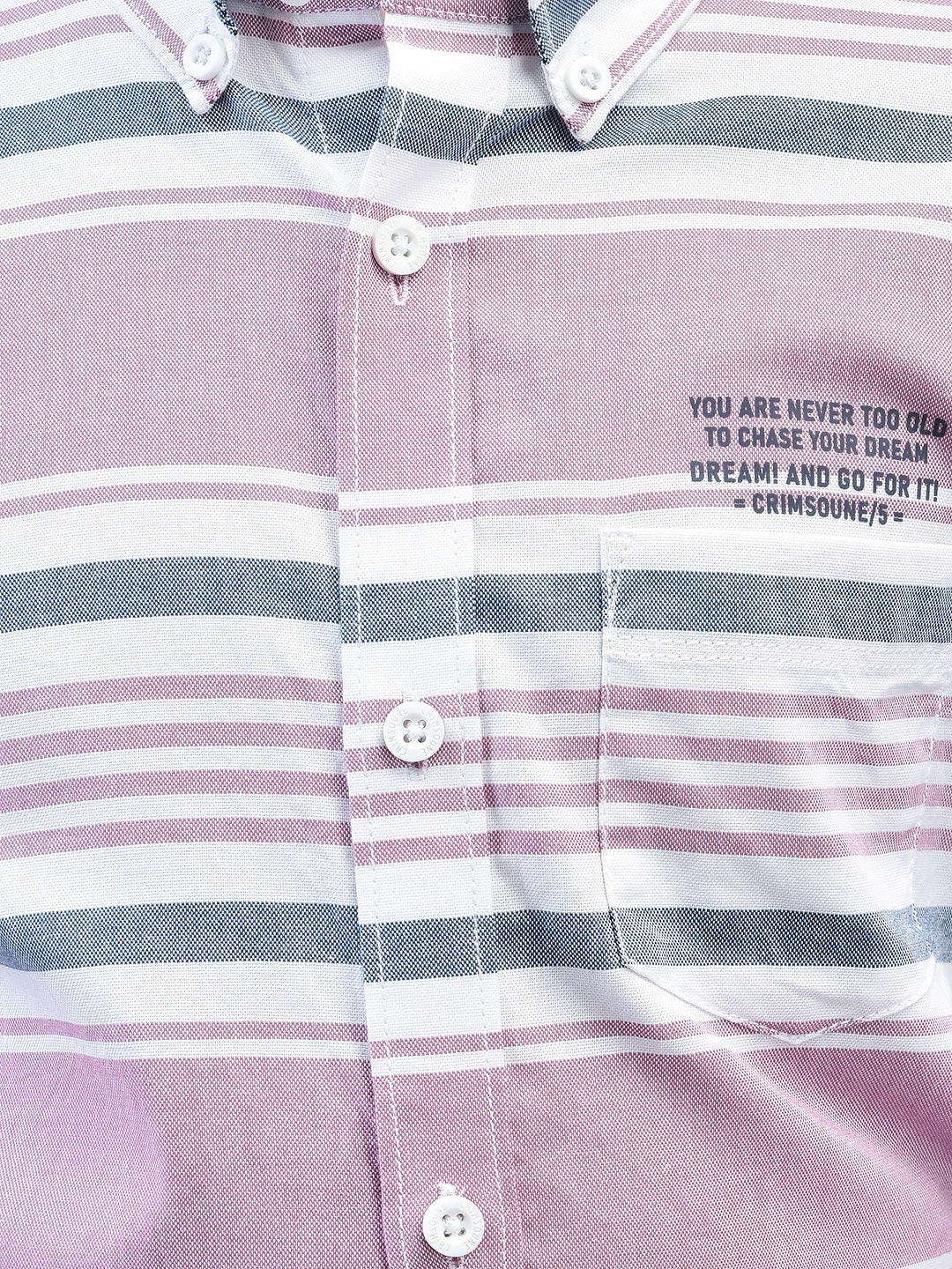 Pink Striped Shirt-Boys Shirts-Crimsoune Club