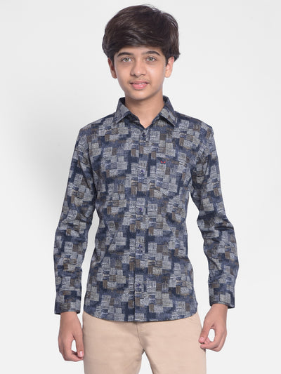 Multi Color Printed Shirt-Boys Shirts-Crimsoune Club