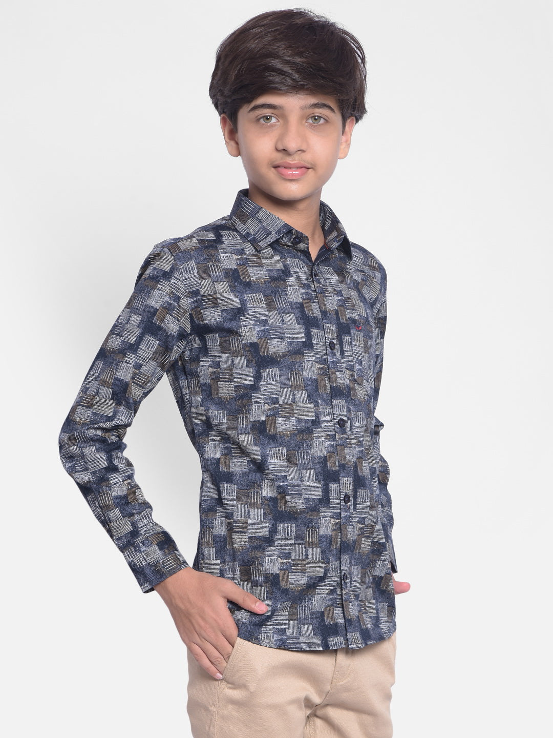 Multi Color Printed Shirt-Boys Shirts-Crimsoune Club