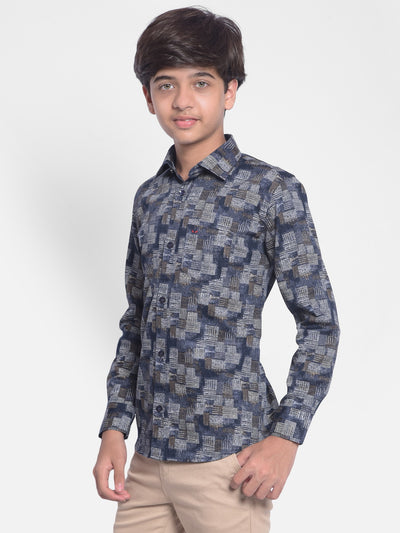 Multi Color Printed Shirt-Boys Shirts-Crimsoune Club