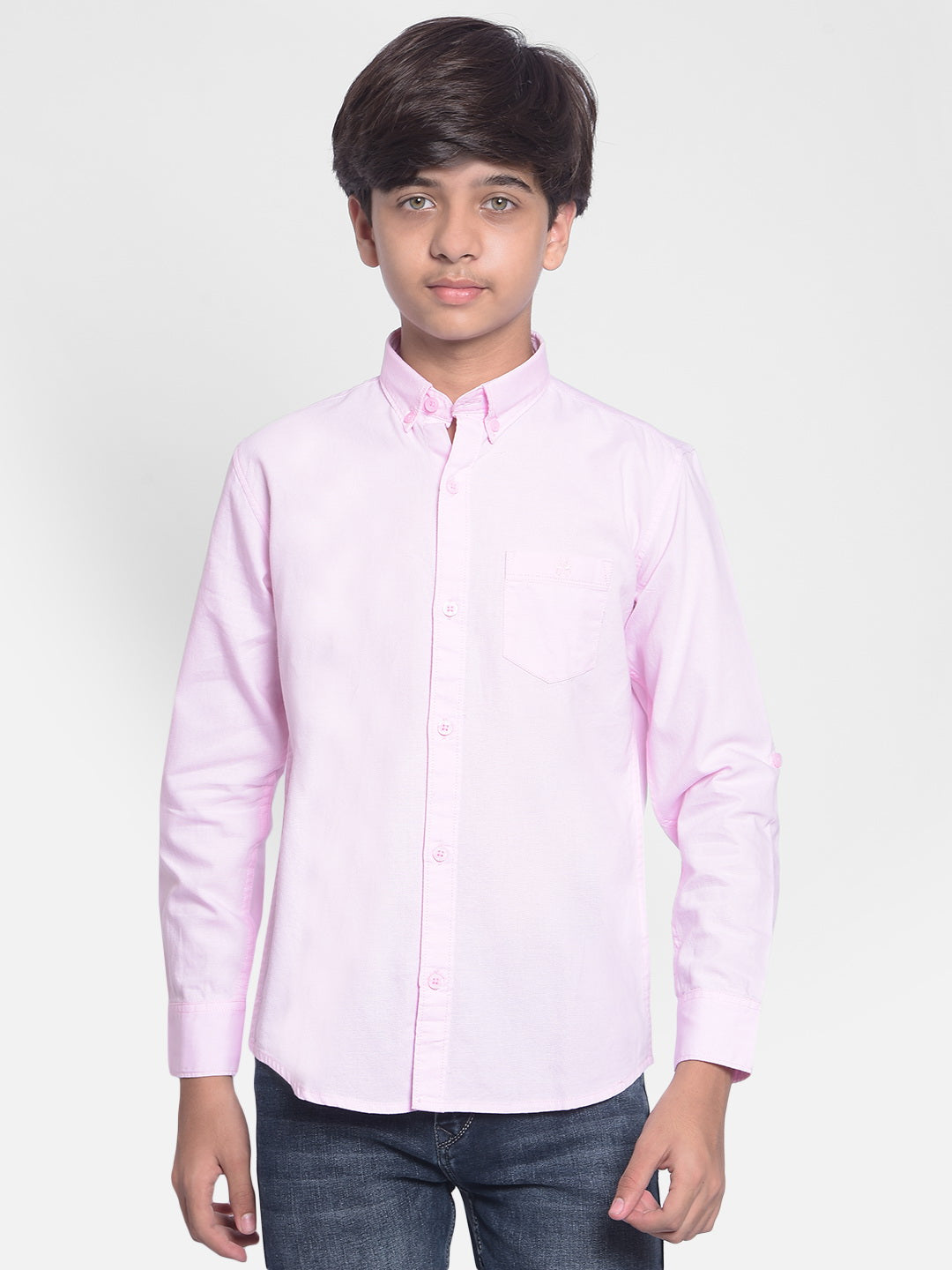 Pink Shirt-Boys Shirts-Crimsoune Club