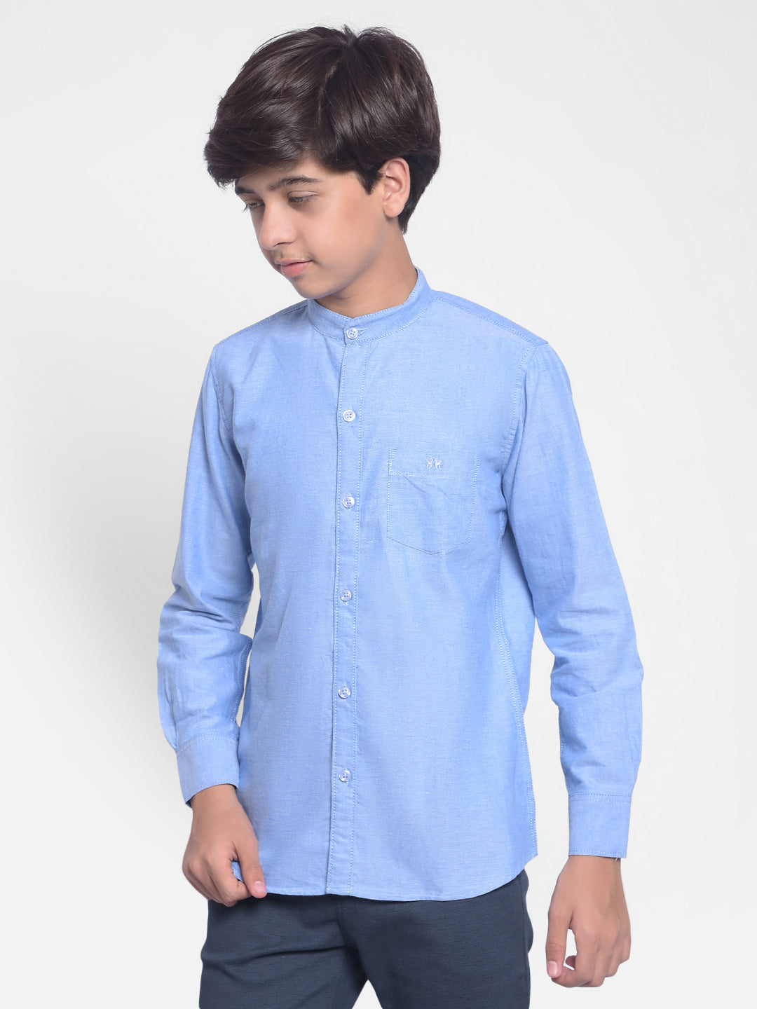 Blue Shirt-Boys Shirts-Crimsoune Club