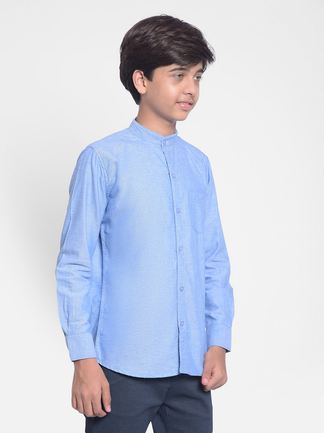 Blue Shirt-Boys Shirts-Crimsoune Club