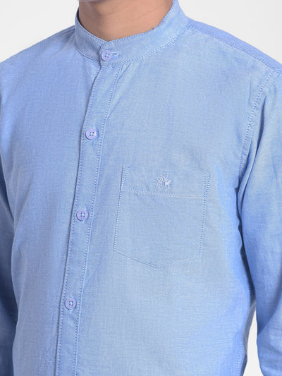 Blue Shirt-Boys Shirts-Crimsoune Club