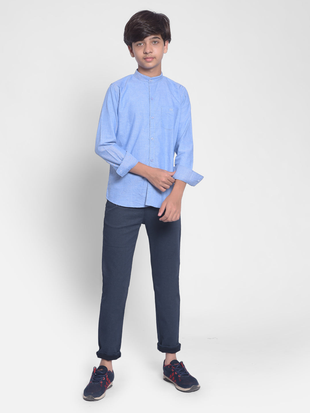 Blue Shirt-Boys Shirts-Crimsoune Club