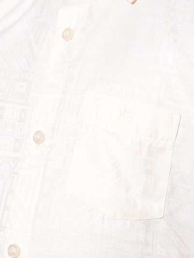 Beige Printed Shirt-Boys Shirts-Crimsoune Club