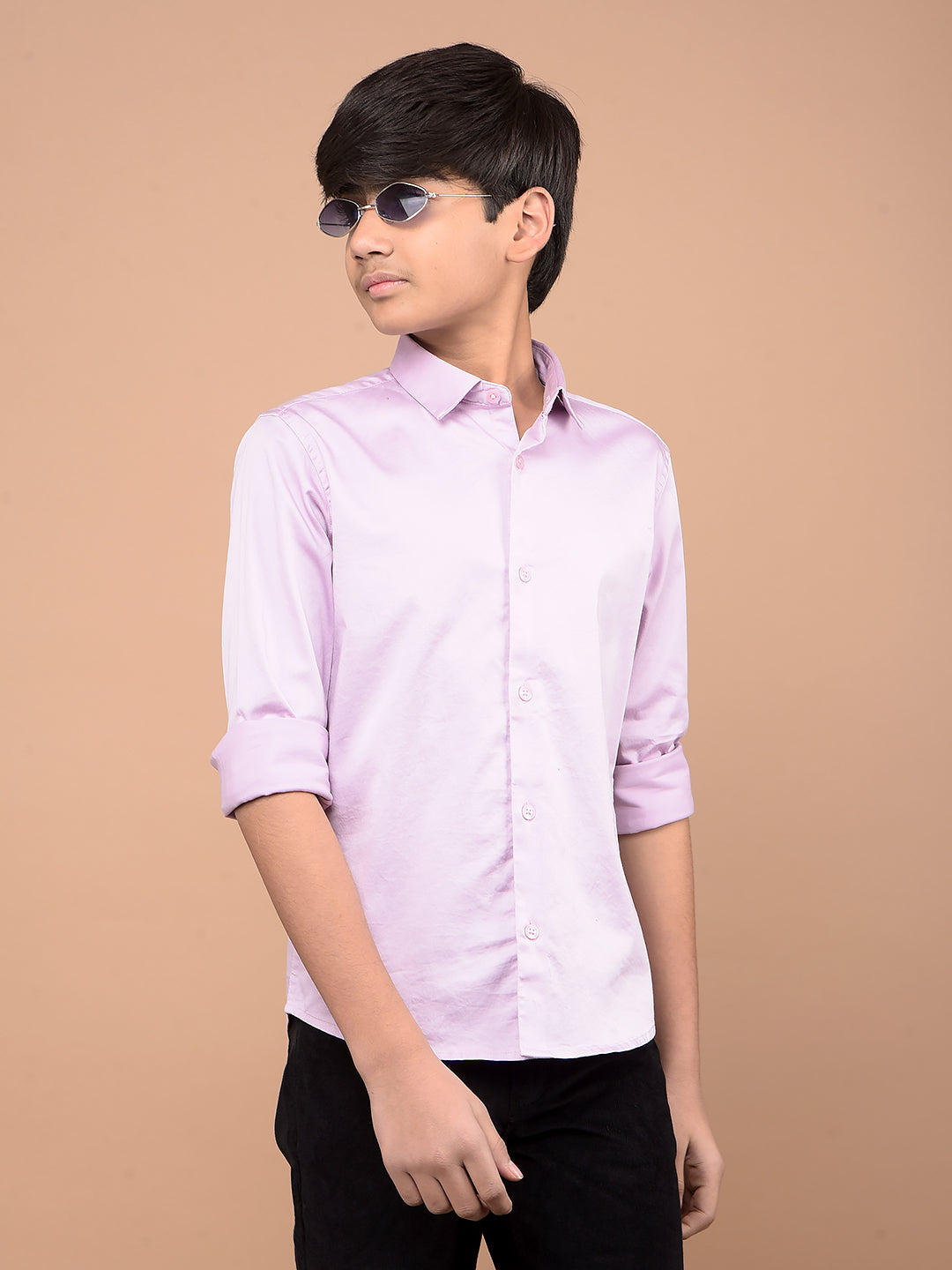 Purple Shirt-Boys Shirts-Crimsoune Club