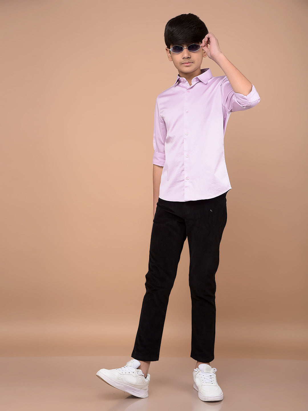Purple Shirt-Boys Shirts-Crimsoune Club