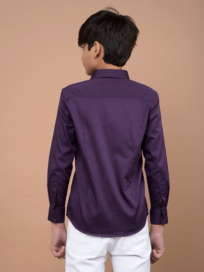 Purple Shirt-Boys Shirts-Crimsoune Club