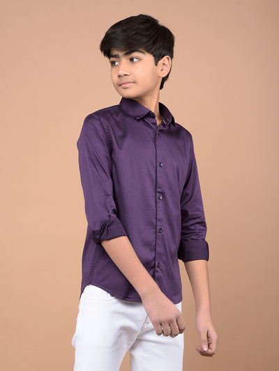 Purple Shirt-Boys Shirts-Crimsoune Club