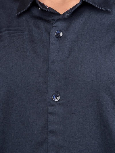 Navy Blue Shirt-Boys Shirts-Crimsoune Club