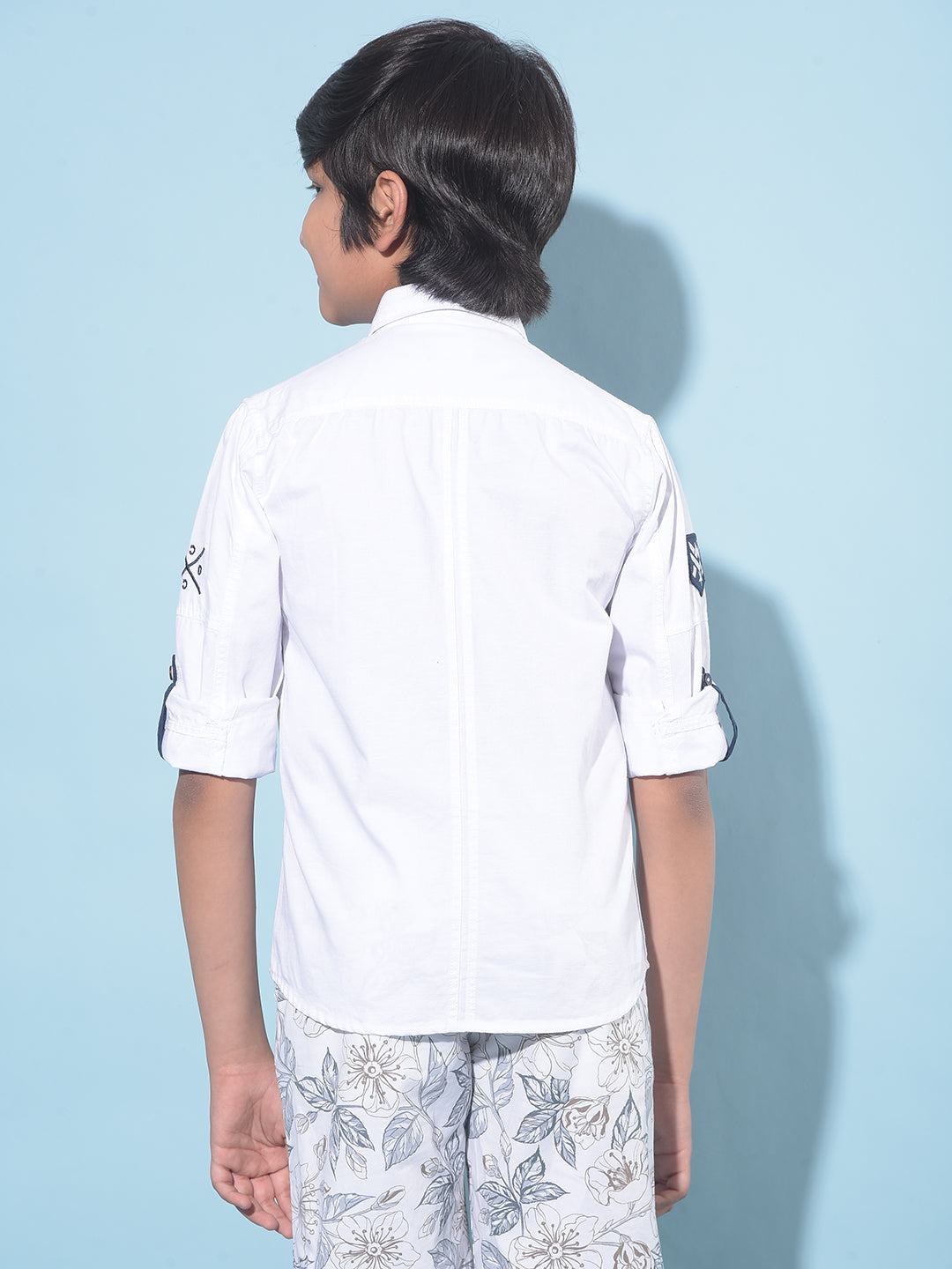 White Shirt-Boys Shirts-Crimsoune Club