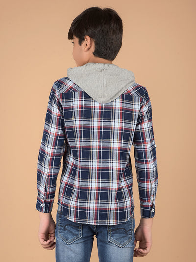 Red Checked 100% Cotton Shirt-Boys Shirts-Crimsoune Club