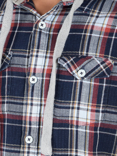 Red Checked 100% Cotton Shirt-Boys Shirts-Crimsoune Club