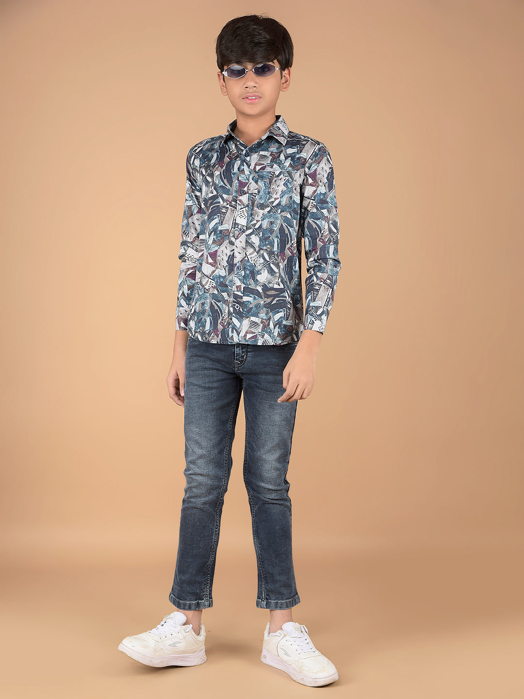 Multi-Color Printed Shirt-Boys Shirts-Crimsoune Club