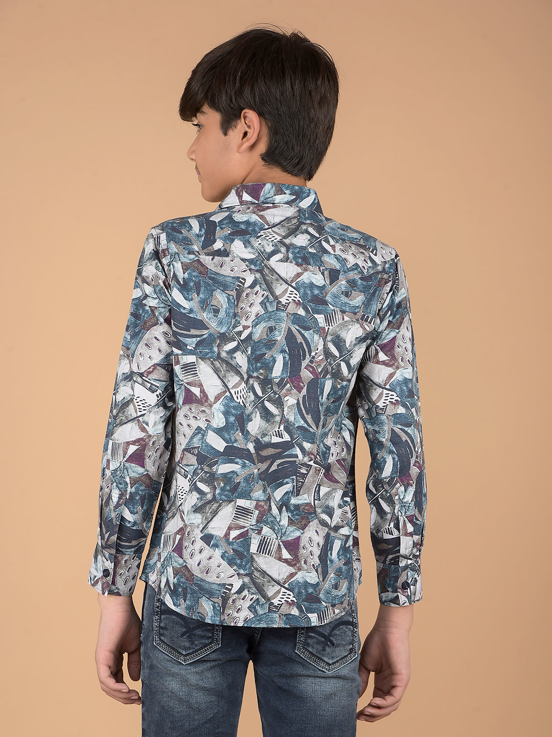 Multi-Color Printed Shirt-Boys Shirts-Crimsoune Club
