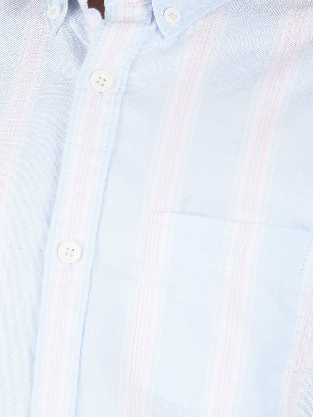 Blue Vertical Stripes 100% Cotton Shirt-Boys Shirts-Crimsoune Club