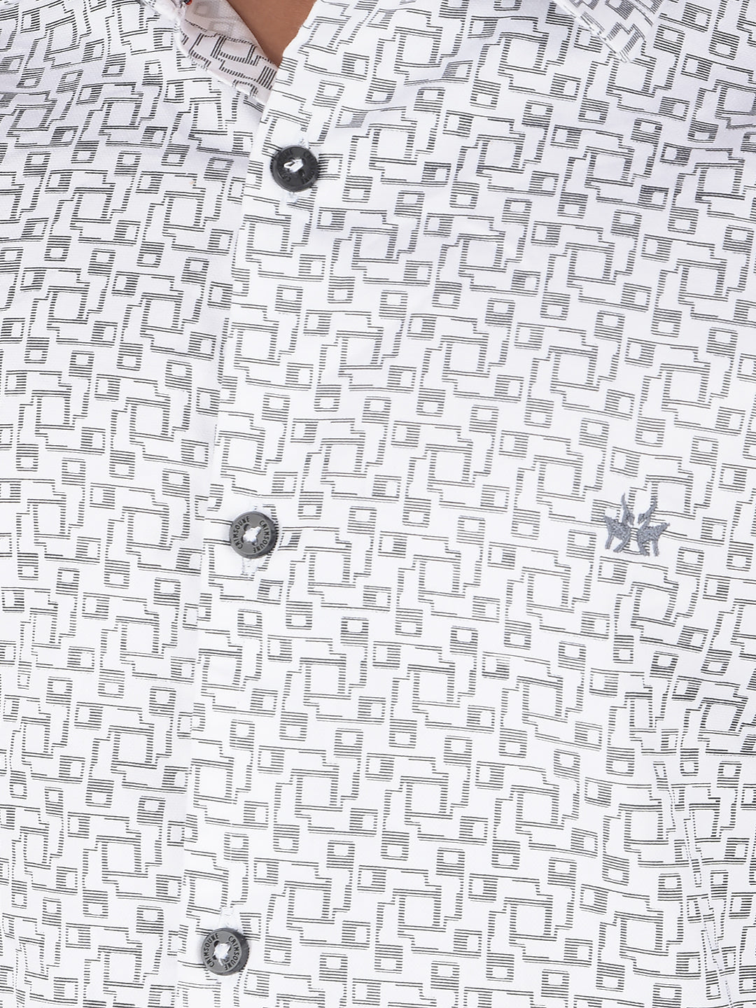 White Printed Shirt-Boys Shirts-Crimsoune Club