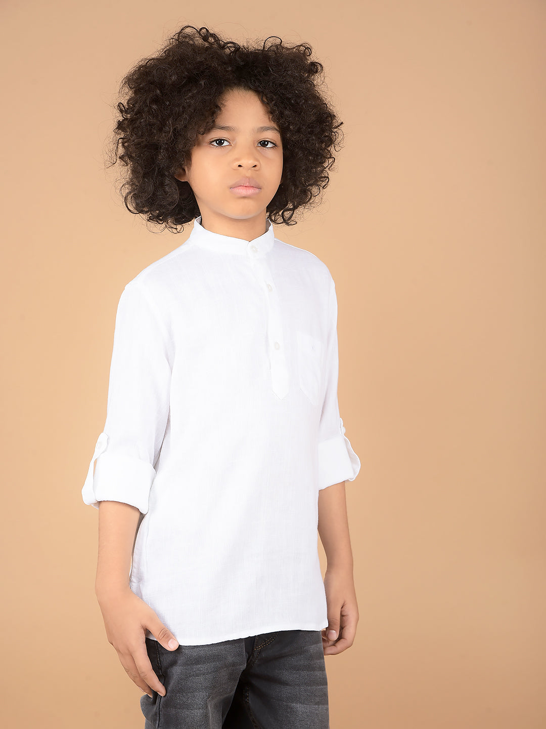 White Linen Kurta-Boys Kurtas-Crimsoune Club