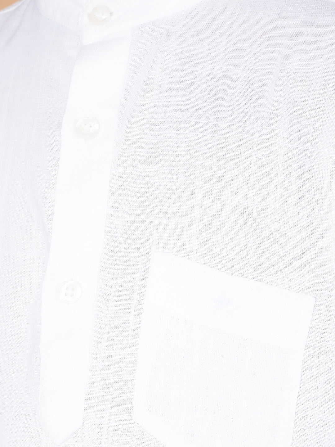 White Linen Kurta-Boys Kurtas-Crimsoune Club