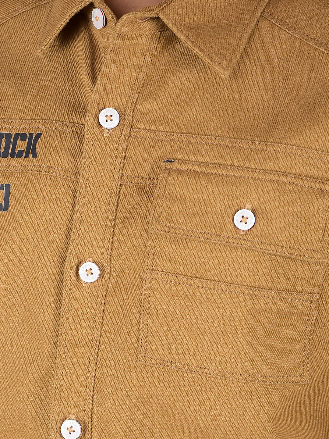 Mustard Shirt-Boys Shirts-Crimsoune Club