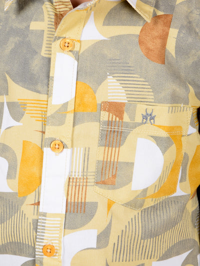 Multi-Color Printed 100% Cotton Shirt-Boys Shirts-Crimsoune Club