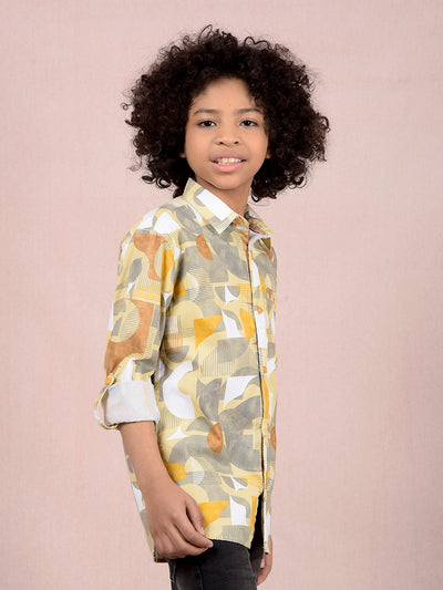 Multi-Color Printed 100% Cotton Shirt-Boys Shirts-Crimsoune Club