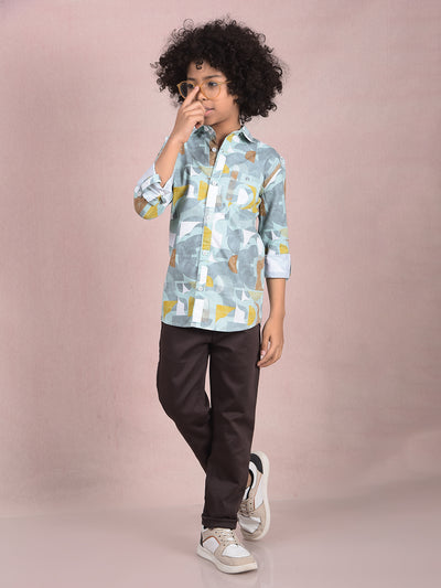 Multi-Color Printed 100% Cotton Shirt-Boys Shirts-Crimsoune Club