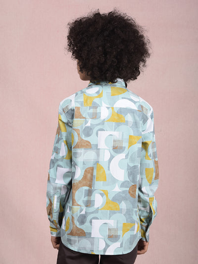 Multi-Color Printed 100% Cotton Shirt-Boys Shirts-Crimsoune Club