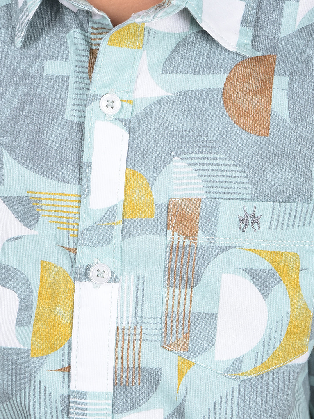 Multi-Color Printed 100% Cotton Shirt-Boys Shirts-Crimsoune Club