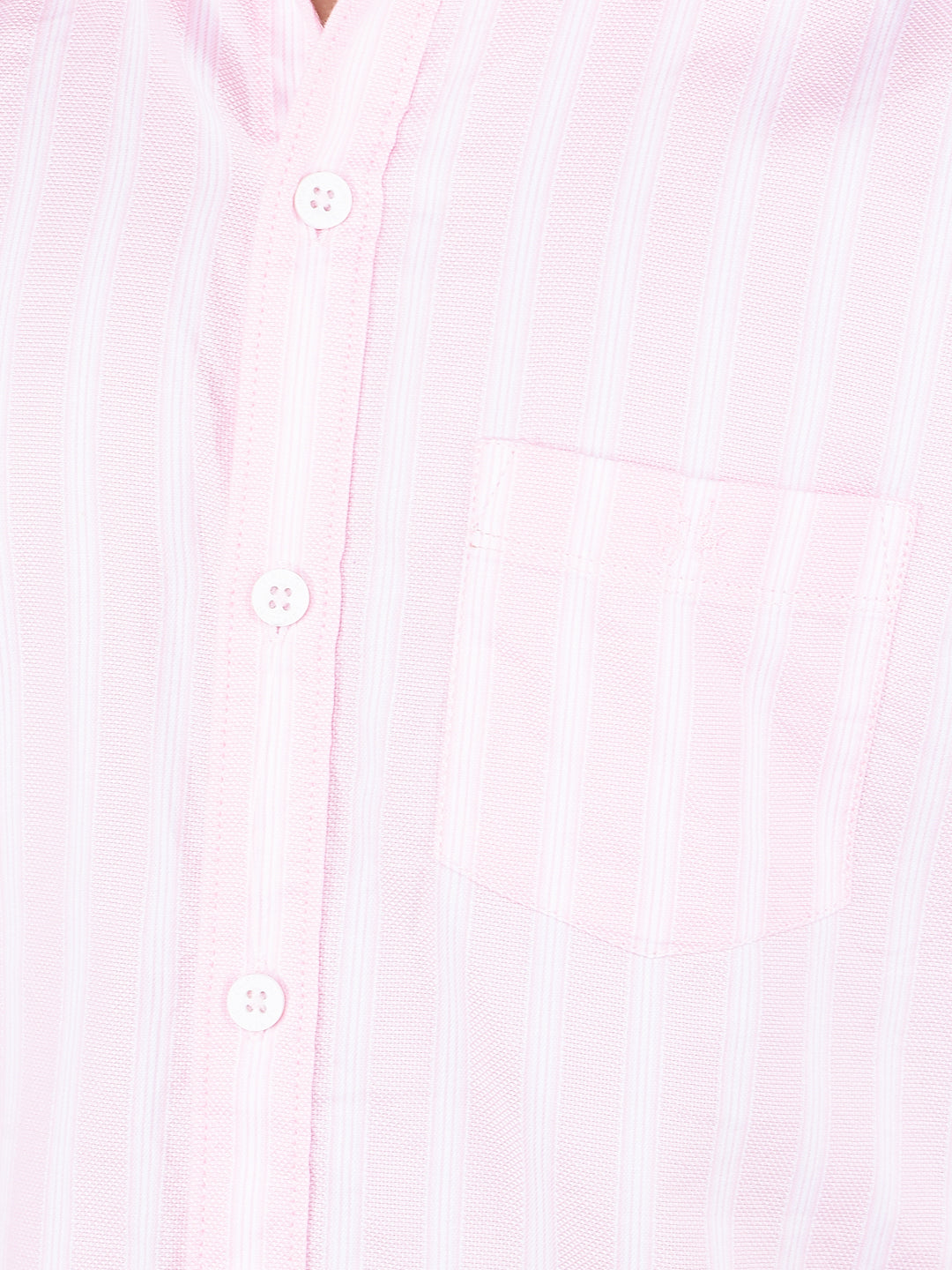 Pink Vertical Stripes 100% Cotton Shirt-Boys Shirts-Crimsoune Club
