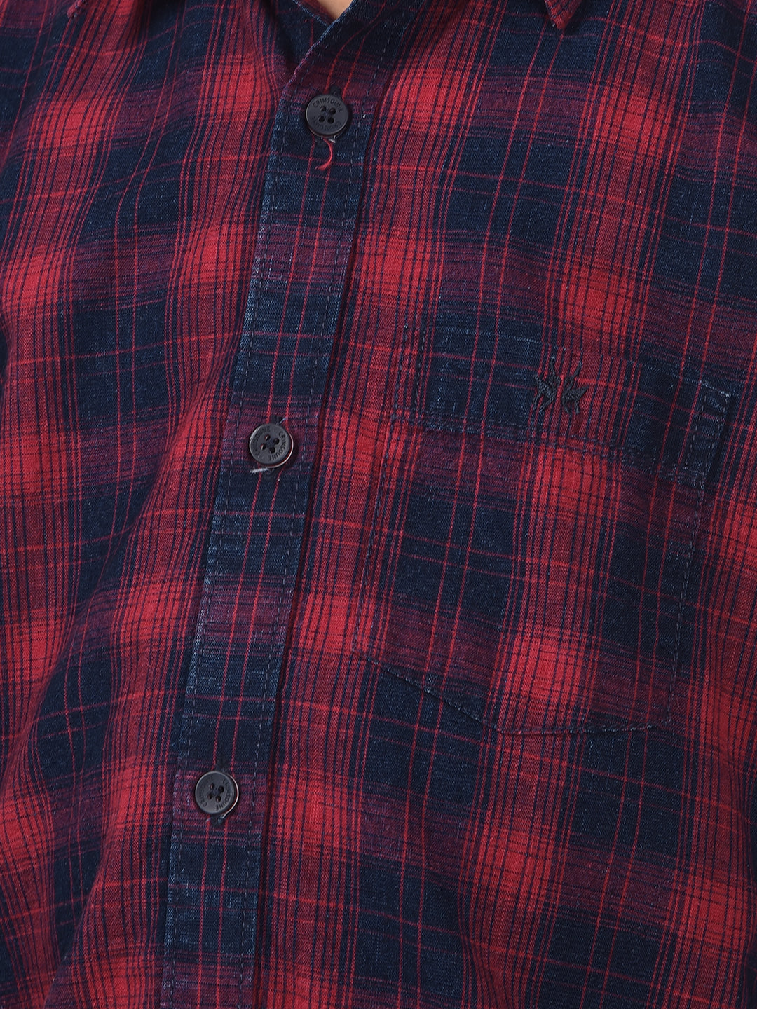 Red Checked 100% Cotton Shirt-Boys Shirts-Crimsoune Club