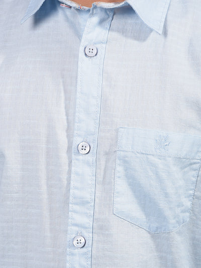 Blue Shirt-Boys Shirts-Crimsoune Club
