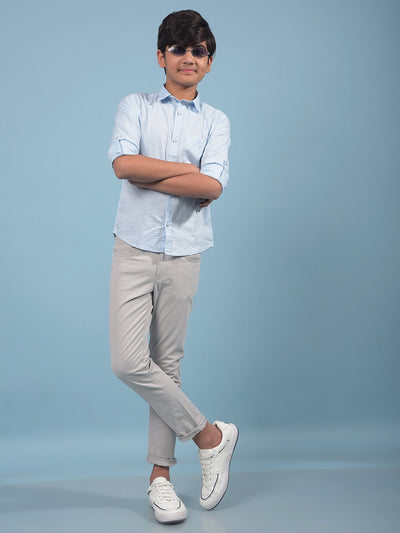 Blue Shirt-Boys Shirts-Crimsoune Club