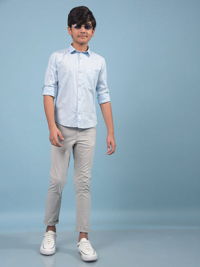 Blue Shirt-Boys Shirts-Crimsoune Club