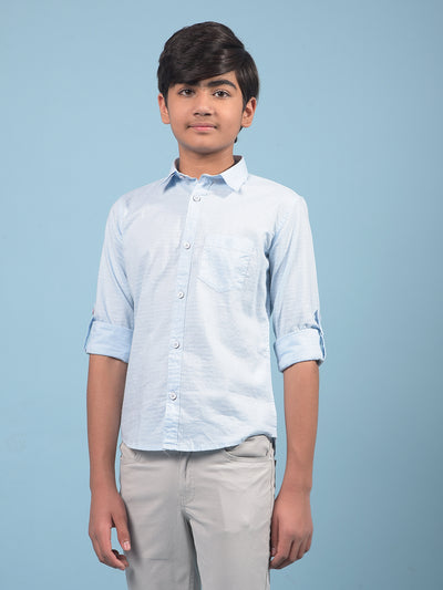 Blue Shirt-Boys Shirts-Crimsoune Club