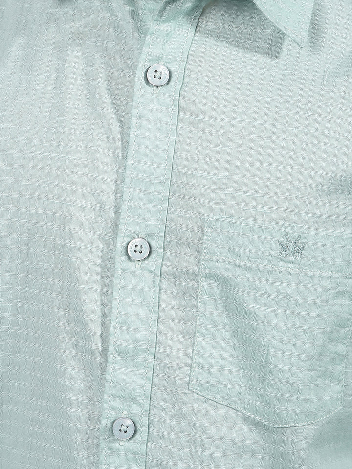Green Shirt-Boys Shirts-Crimsoune Club