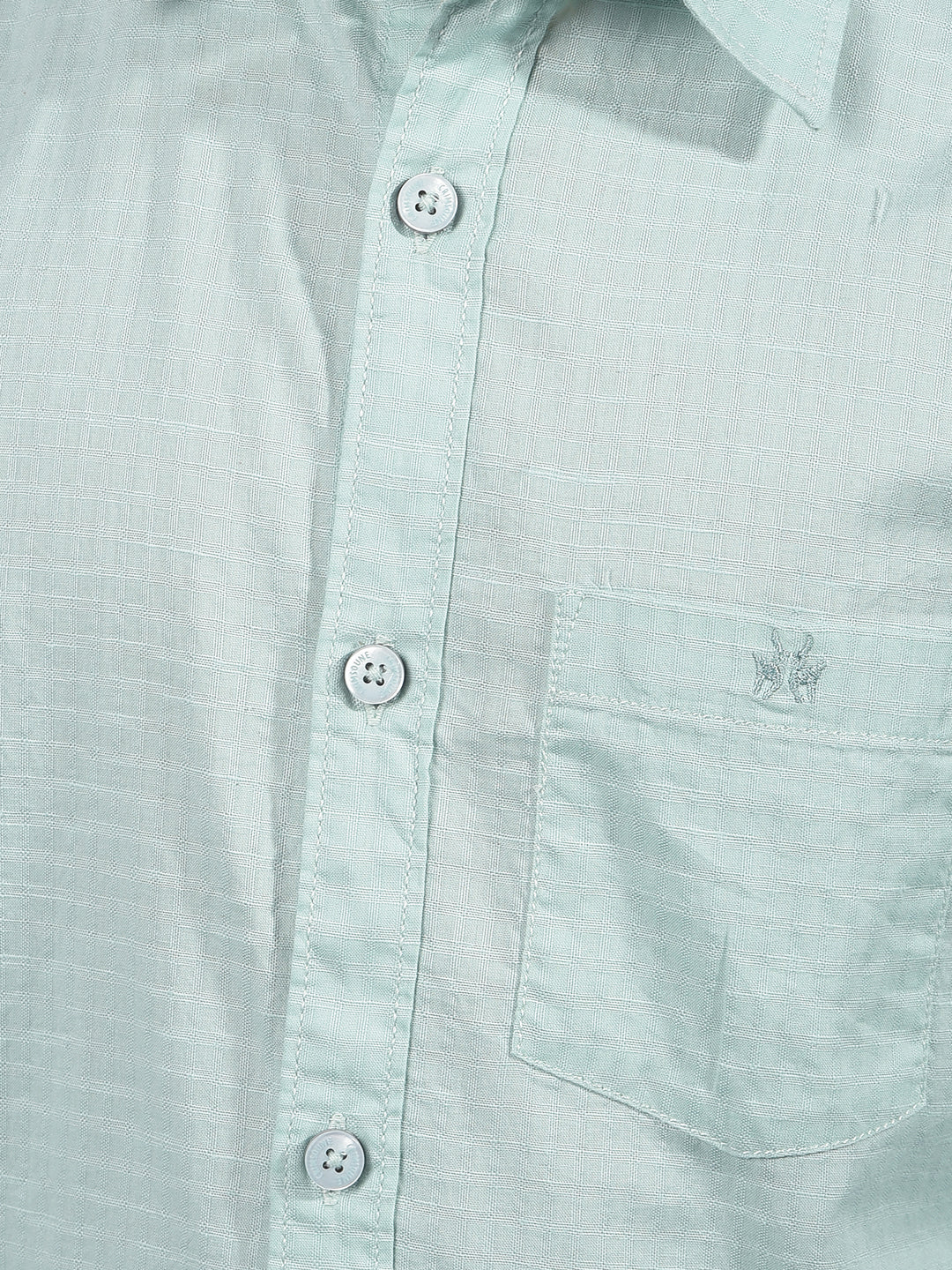 Green Shirt-Boys Shirts-Crimsoune Club