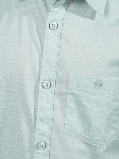 Green Shirt-Boys Shirts-Crimsoune Club